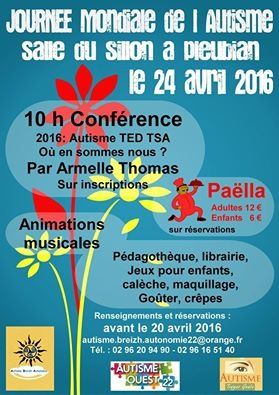Pleubian: le programme de la journée mondiale de l'autisme