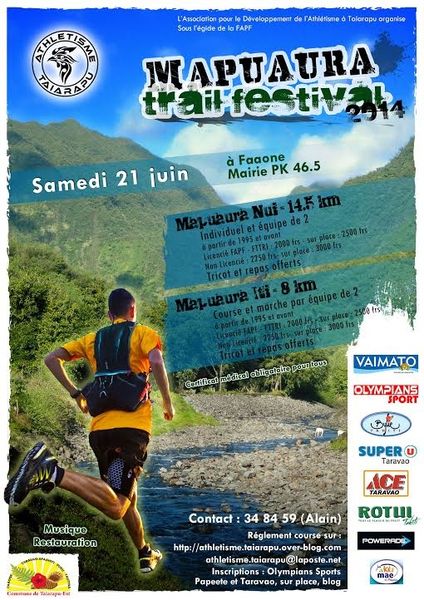 MAPAAURA TRAIL : Bulletin d'inscription et règlement