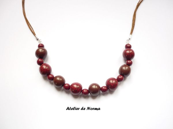 Collier motif rose