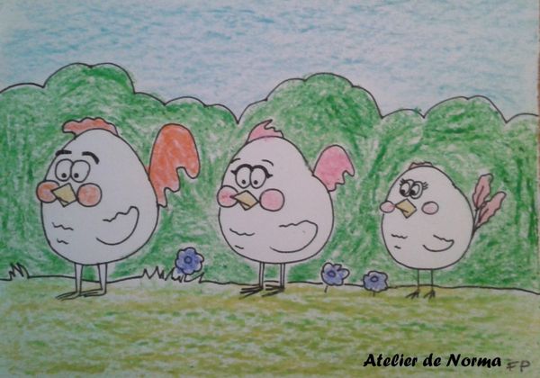 Quand trois poules...
