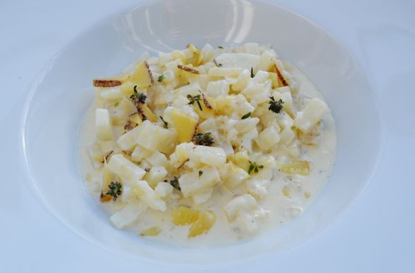 Celeri en risotto, thym, vieux comté (Inpiration Sulpice)