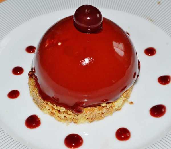 Entremet griottine chocolat