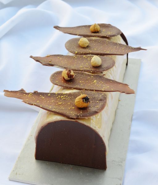Buche Rêve de fête : Chocolat - Champagne