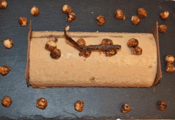 Buche inspiration Conticini et son praliné aux cèpes