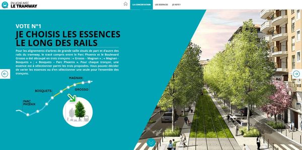 Choisissez les arbres de la ligne Ouest-Est