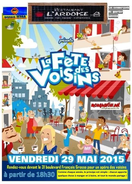 Apéro des voisins vendredi soir