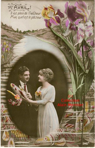 Iris -2339- Colorisée : 1er avril. Il est plein de... France.