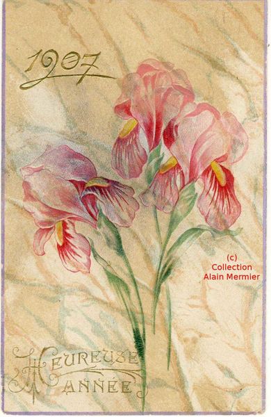 Iris -0001- Heureuse année. 1905. France.