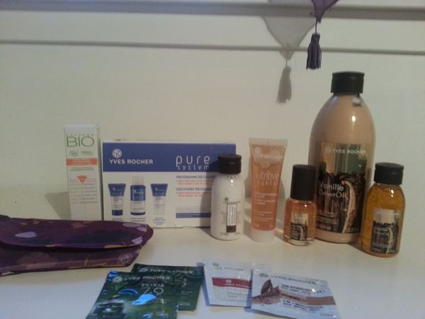 Petite commande Yves Rocher ( édition limitée vanille d'or...)