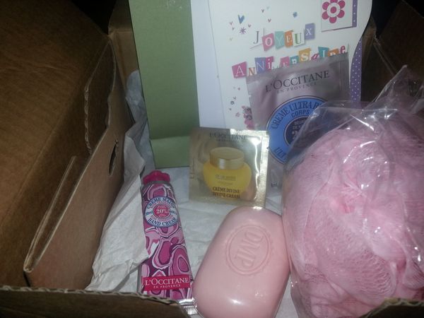 cadeaux d'anniv ( soap & glory, pro palette lorac...)