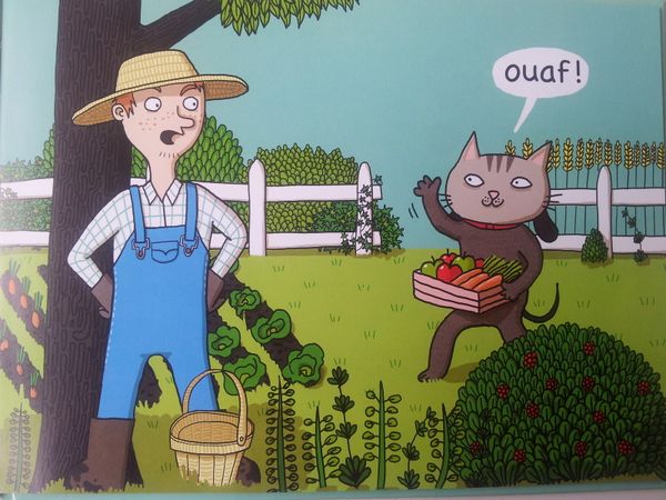 Mon chat fait ouaf ! Sandrine Beau et Céline Decorte. (Dès 2 ans)