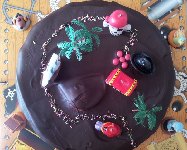 Gâteau d'anniversaire, thème Pirate