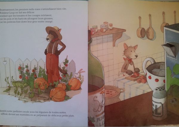 Un loup dans le potager. Claire BOUILLER et Quentin GREBAN. (Dès 3 ans)