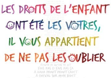 20 novembre : Journée Internationale des Droits de l’Enfant.