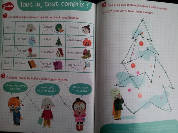 Lettre au Père Noël / wishlist : lectures + activité.