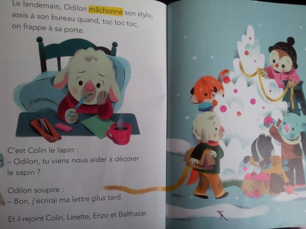 Lettre au Père Noël / wishlist : lectures + activité.