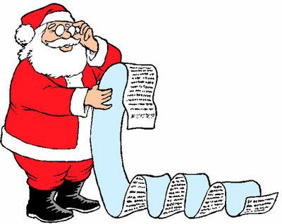 Lettre au Père Noël / wishlist : lectures + activité.