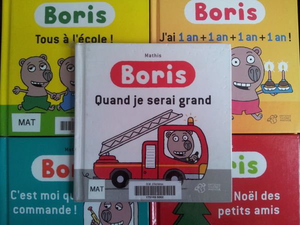 Cinq albums de BORIS - Texte et illustrations de Mathis (dès 3 ans)