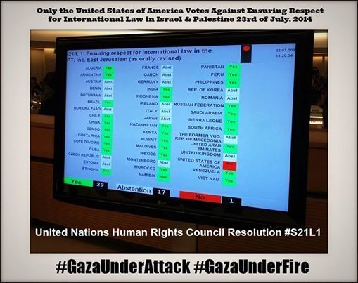 Malgré l'opposition des USA et l'abstention des Français et des Britanniques, l'ONU a lancé une enquête sur d'éventuels crimes de guerre d'Israël à Gaza / Despite The opposition Of The USA And The abstentions Of The French And The British, UN Launches ‘Investigation For Possible War Crimes’ Against Israel In Gaza