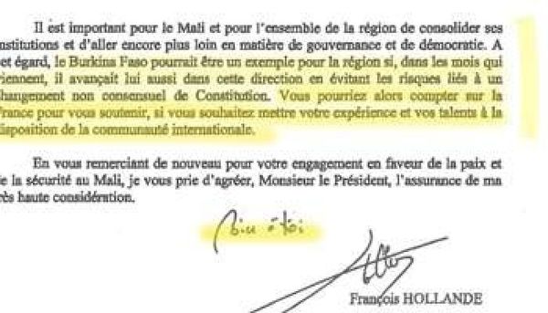 François Hollande tutoie Compaoré, l'assassin de Sankara (Le Gri-Gri)