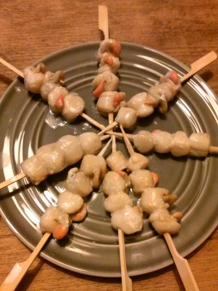 Brochette de pétoncles