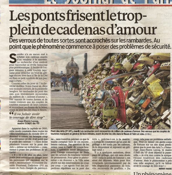 Cadenasser l'amour
