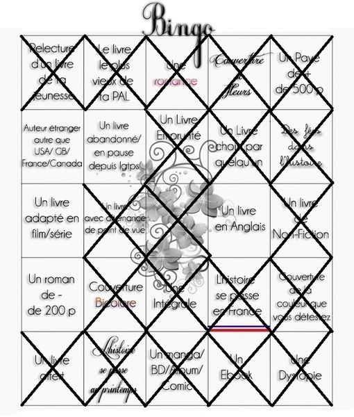 Challenge Bingo Littéraire