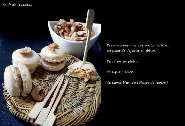 Macarons salés Cajou/chèvre