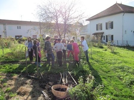 L'école d'Hastingues au jardin du trocoeur d'AIMA