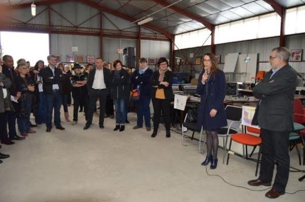 Inauguration de la recyclerie de mobilier professionnel : le Hangar PRO du Trocoeur, à Came
