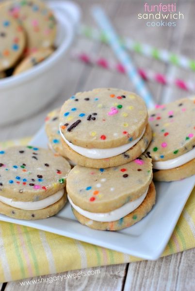 Funfetti biscuits sablés Sandwiches
