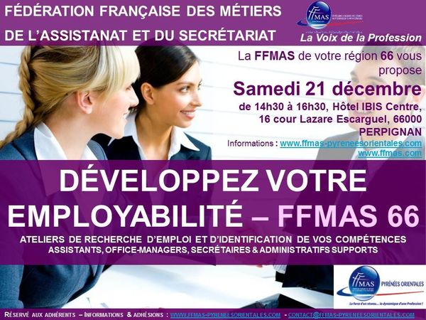 DEVELOPPEZ VOTRE EMPLOYABILITE - FFMAS 66 - 21 décembre