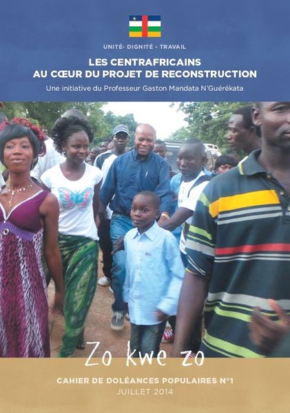 Présentation des cahiers de doléances du Centrafrique