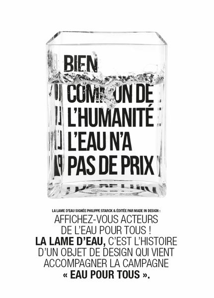 LA LAME D’EAU - Un objet pour l’eau, bien commun de l’humanité