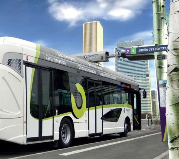 Equipé du système WATT, le premier bus électrique à autonomie illimitée
