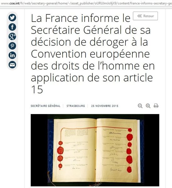 France : coup de canif dans le contrat moral des Droits de l'Homme