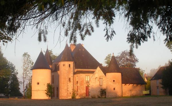 Le château du Vouchot, à la Grande-Verrière, révélé par une trouée