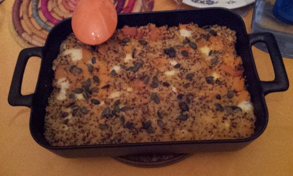 Gratin de quinoa au potimarron