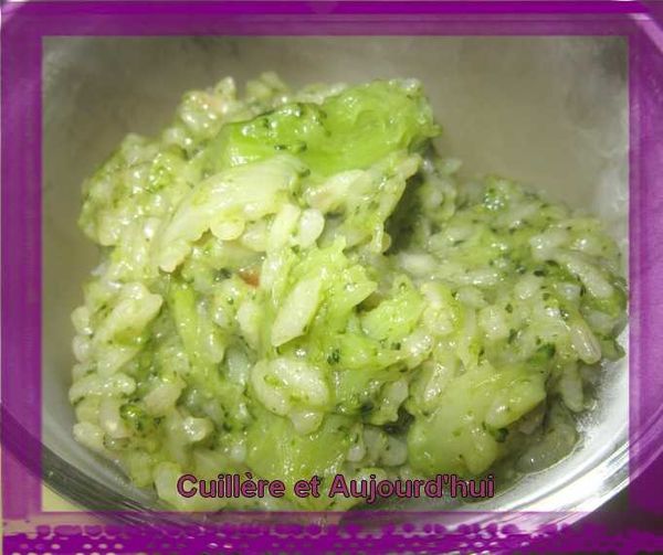 Green riz et brocolis