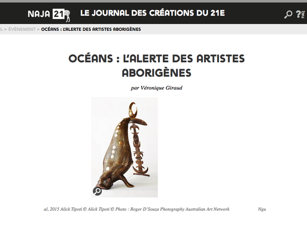 Un article sur l'exposition "TABA NABA", au musée océanographique de Monaco jusqu'au 30 septembre 2016