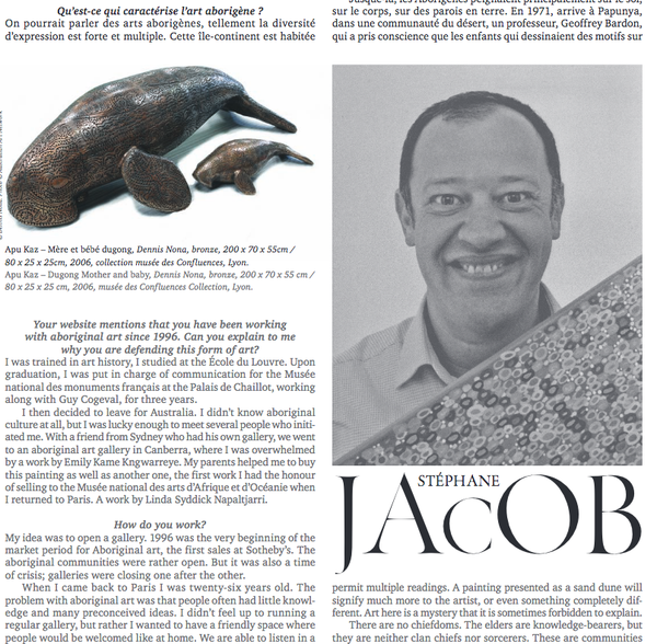 Une interview de Stéphane Jacob à lire à l'occasion du Tribal Art Show, 26-29 mai 2016