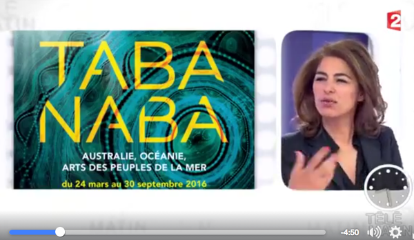 Revoir le reportage de Télématin sur les arts aborigènes et TABA NABA à Monaco