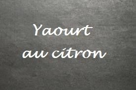 Yaourt au citron