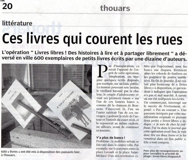 Livres libres tout n'est pas perdu