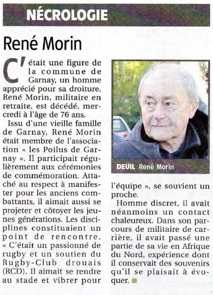 Témoignages Sergent-Chef MORIN