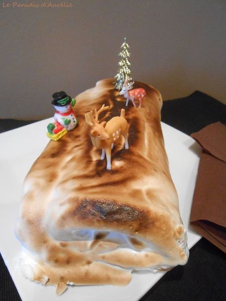 Buche de Noël au citron meringué