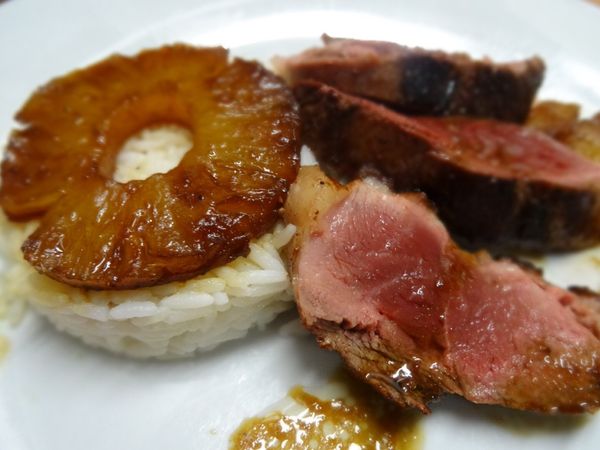 MAGRETS DE CANARD À L'ANANAS