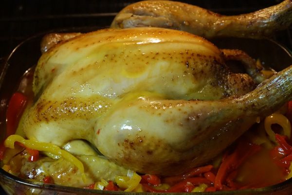 POULET RÔTI AUX POIVRONS by Alain Ducasse