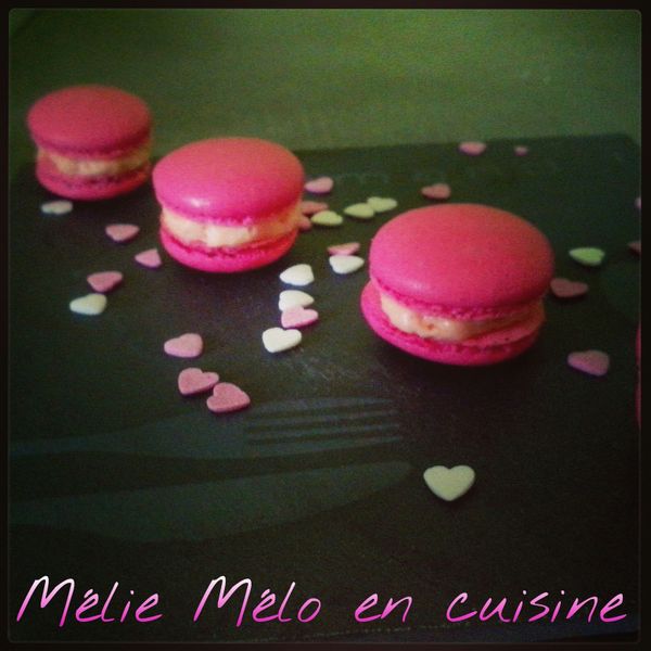 macaron fraise tagada