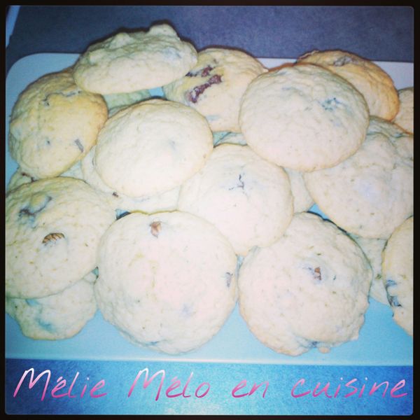 cookies chocolat au lait et noisette